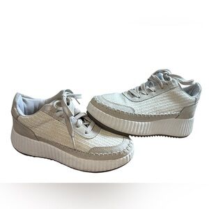 Sonoma Comfort Platform Sneakers White Ortholite Women 6.5 Casual